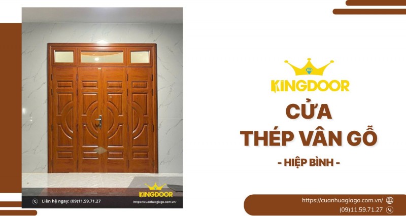 Cửa Thép Vân Gỗ tại Hiệp Bình | Sang Trọng, An Toàn, Giá Tốt
