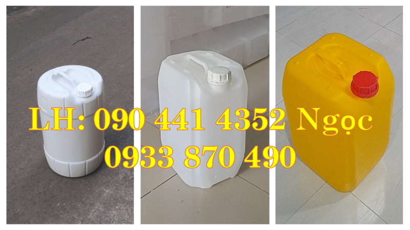 Bán thùng nhựa 10 lít trắng, can xanh 20 lít, can 25 lít tròn, can 30 lít đựng nhớt 