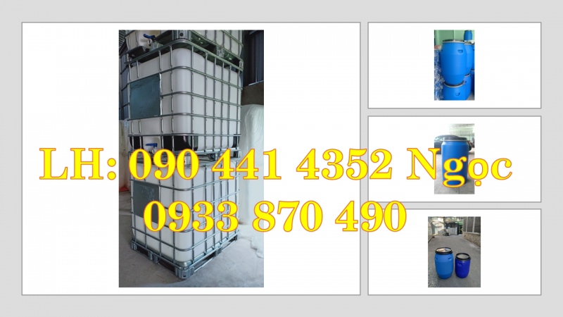 Thùng nhựa đựng hóa chất 30 lít, 50 lít, 60 lít 