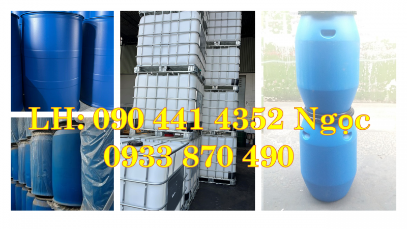 Thùng phuy sắt đựng hóa chất, vỏ thùng phuy sắt 220 lít công nghiệp 