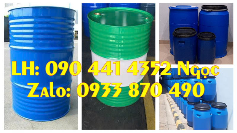 Thùng phuy sắt đựng hóa chất cháy nổ, xăng, nhớt, kiềm…
