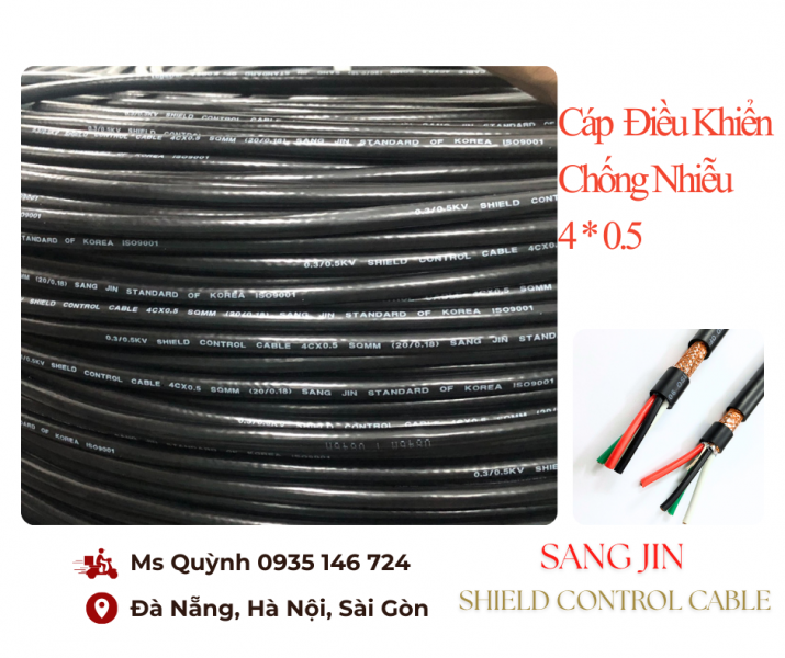 Cáp tín hiệu RS485 2 Pair 18 AWG 2x2x0.75mm2 Đà Nẵng, Hà Nội, Sài Gòn