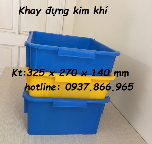 Thùng nhựa đặc, thùng cơ khí, khay nhựa đựng buloong, bán thùng nhựa