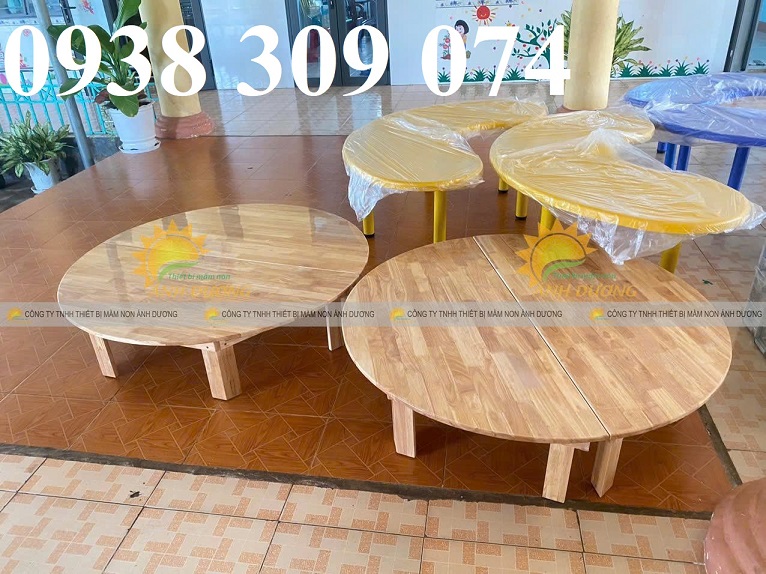 Bàn gỗ mầm non, ghế gỗ mầm non, bàn ghế gỗ nhà trẻ