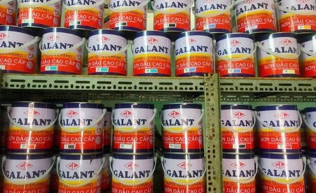 Tổng nhà phân phối sơn dầu Galant màu đỏ phòng cháy chữa cháy cho sắt thép chính hãng giá rẻ 