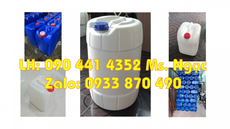 Can 25 lít đựng hóa chất pha chế, can 30 lít đựng màu nhuộm
