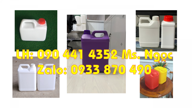 Công ty sx can đựng hóa chất 5 lít, 2 lít, 1 lít, 500ml cam kết chất lượng