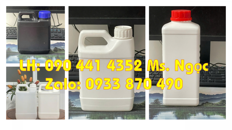 Công ty sx can đựng hóa chất 5 lít, 2 lít, 1 lít, 500ml cam kết chất lượng