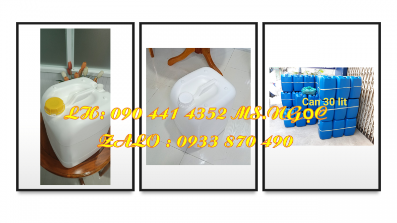 Can nhựa 25 lít đựng nhớt, can 30 lít đựng hóa chất nông nghiệp 