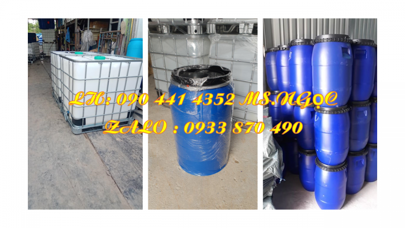 Cung cấp thùng phi nhựa 220 lít nắp hở, thùng phuy đựng dầu nhờn, mủ cao su