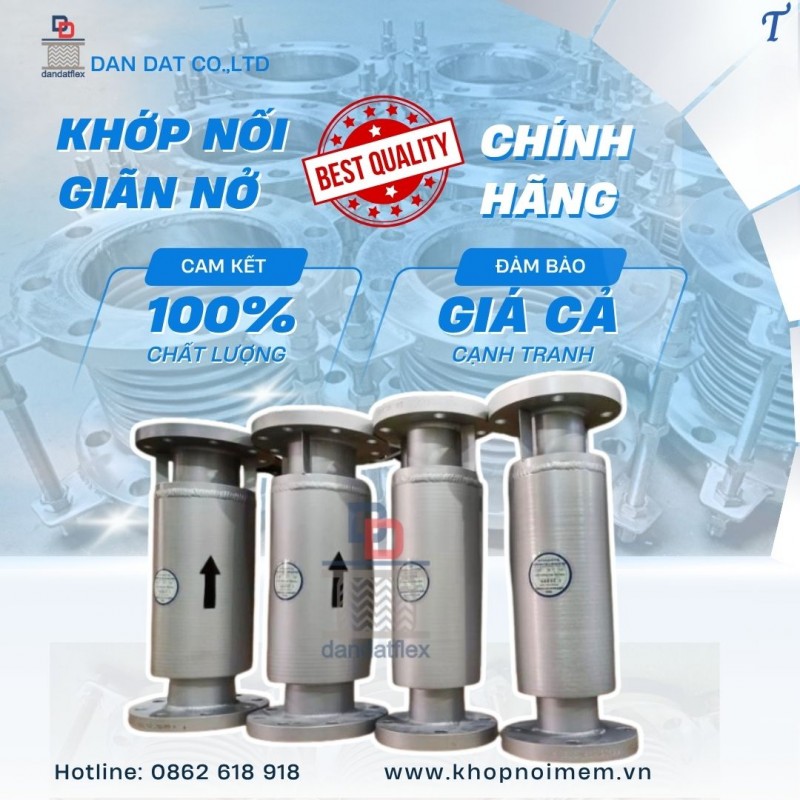 Khớp giãn nở inox/ Ống bù trừ giãn nở nhiệt/ Khớp nối giãn nở inox pasty