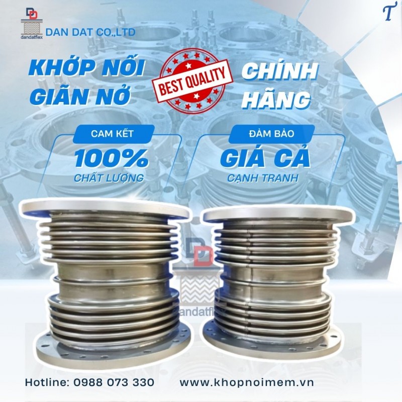 Khớp giãn nở inox/ Ống bù trừ giãn nở nhiệt/ Khớp nối giãn nở inox pasty