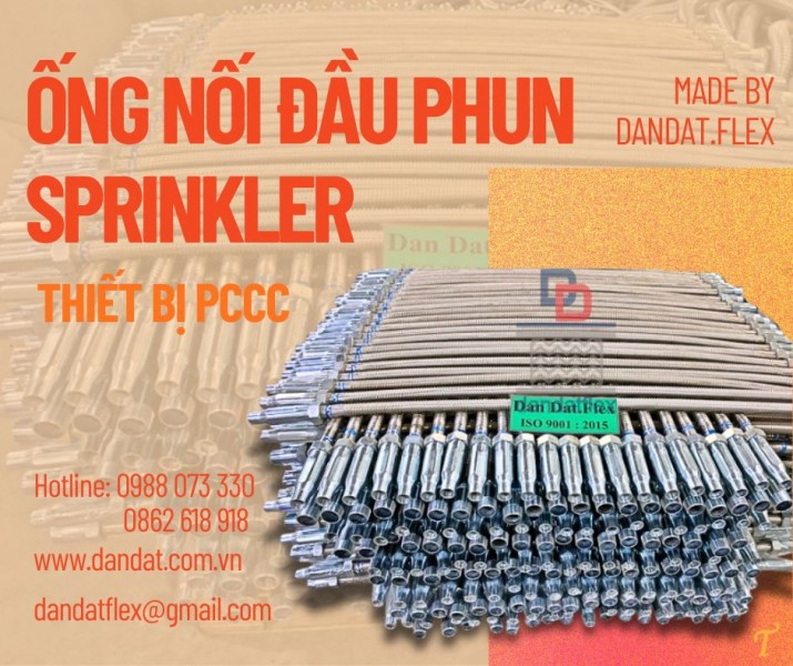 Ống mềm chữa cháy/ Ống nối đầu phun sprinkler/ Ống mềm đầu phun sprinkler