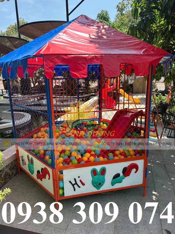 Nhà banh sắt trẻ em, nhà banh lục giác trẻ em ngoài trời