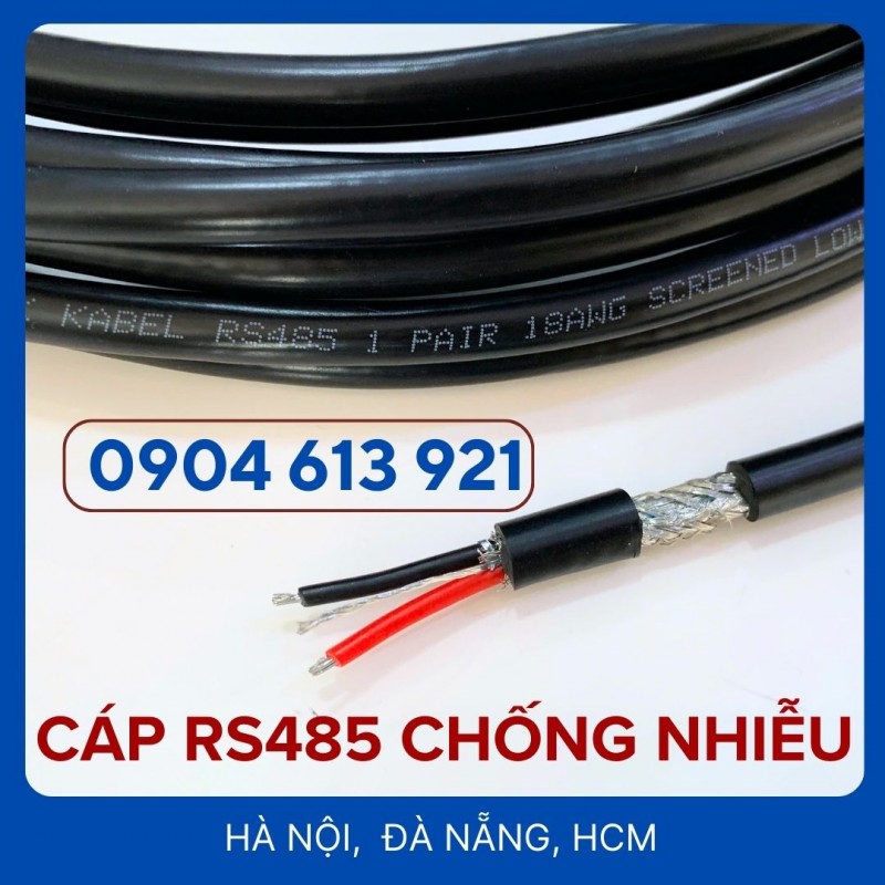Cáp tín hiệu RS485 xoắn chống nhiễu 2 lớp 24AWG 1 PAIR ( 2 lõi)