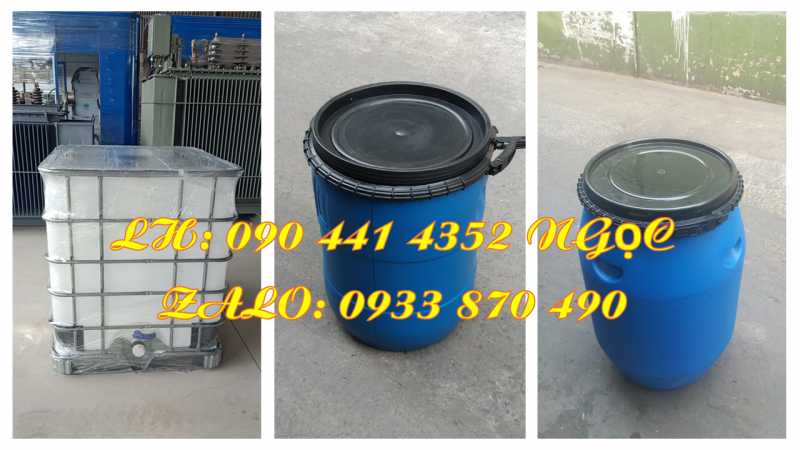 Nhập khẩu thùng phuy nhựa 60 lít đựng hàng đông lạnh, thùng phi nhựa 120 lít muối dưa cà 