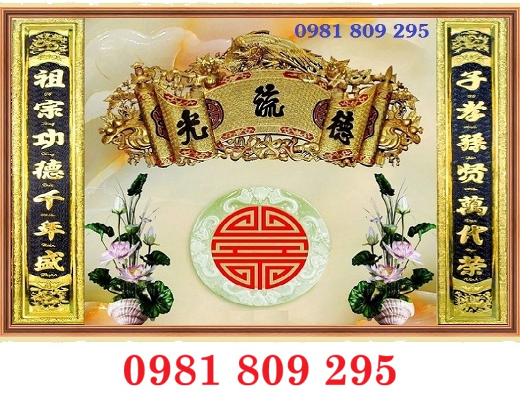 Tranh gạch 3D cho phòng thờ – giữ trọn nét thiêng