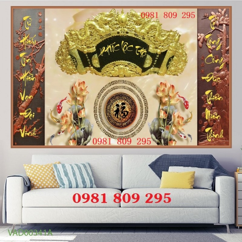 Tranh gạch 3D cho phòng thờ – giữ trọn nét thiêng