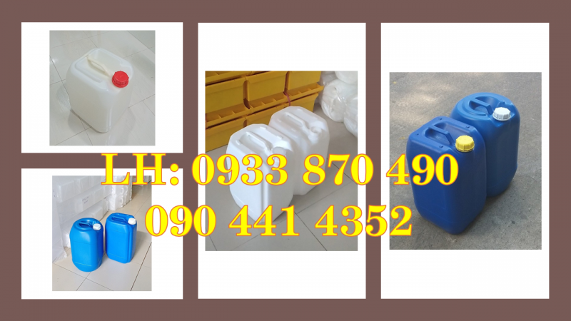 Can nhựa 10L lưu trữ hóa chất lâu dài, can 20 lít đựng hóa chất thoát khí 
