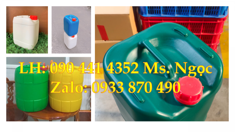 Can nhựa 10 lít vuông mua ở đâu giá rẻ, can nhựa 20 lít đựng hóa chất chất liệu gì tốt nhất 