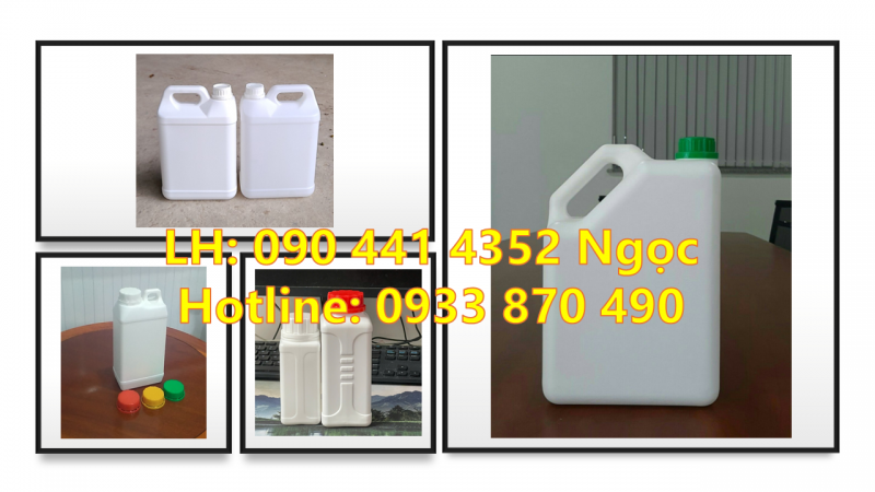 CAN NHỰA 0.5 LÍT ĐỰNG DUNG MÔI, CAN 1 LÍT ĐỰNG MẬT ONG, CAN NHỰA 2 LÍT MÀU VÀNG