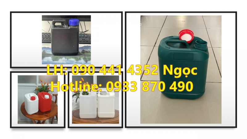 CAN NHỰA 0.5 LÍT ĐỰNG DUNG MÔI, CAN 1 LÍT ĐỰNG MẬT ONG, CAN NHỰA 2 LÍT MÀU VÀNG