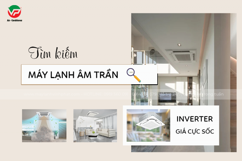 Giá Điều hòa âm trần 4.0HP Inverter/Non-Inverter chênh lệch ra sao?