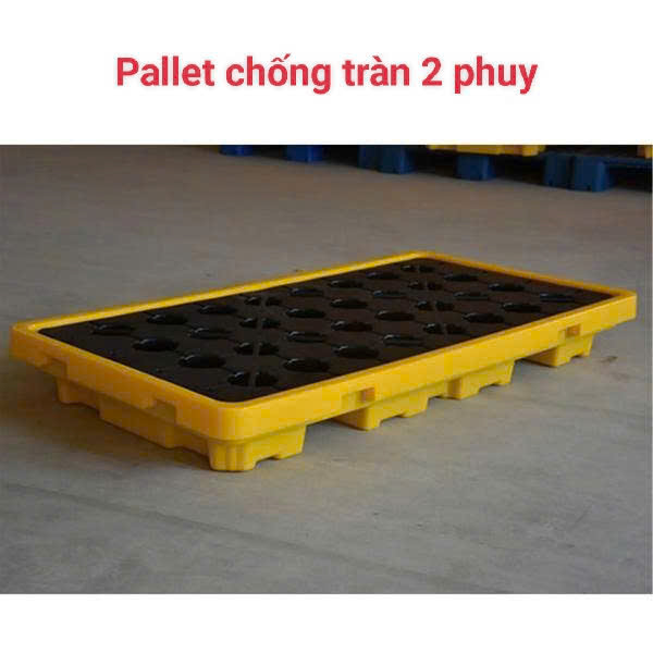 PALLET NHỰA CHỐNG TRÀN THÀNH THẤP LOẠI 2 PHUY. MUA HÀNG LH: 0964018718