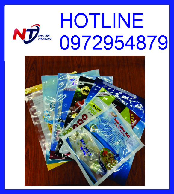 In túi PA hút chân không thực phẩm, túi PA in trục đồng