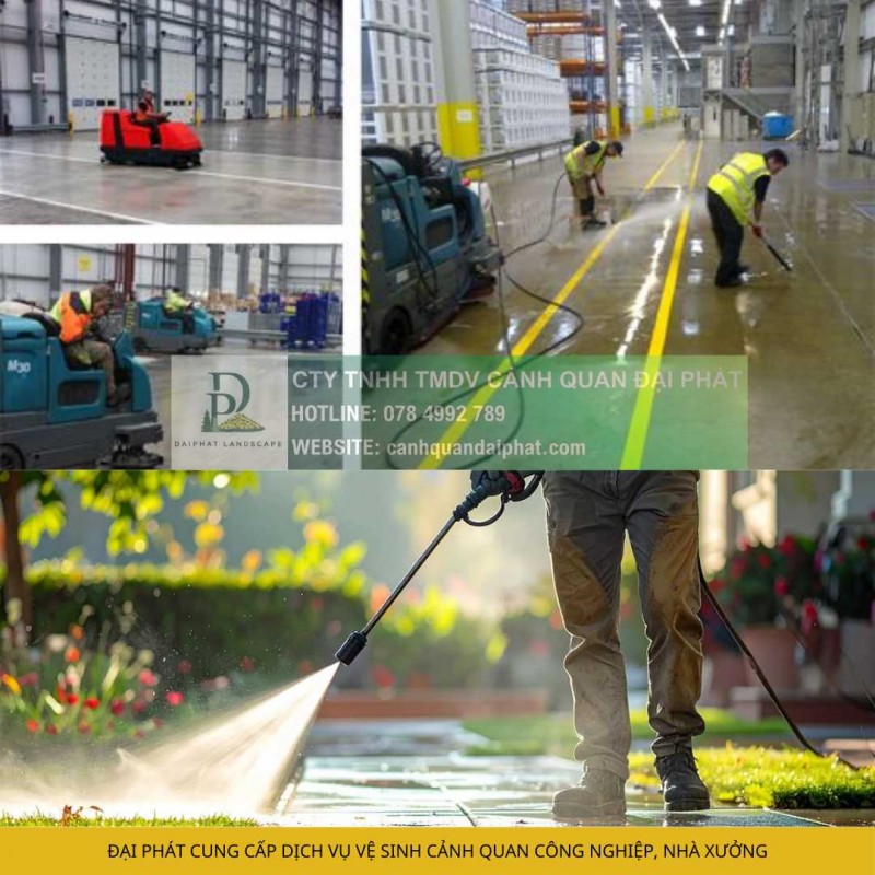 Vệ sinh nhà xưởng Đồng Nai giá rẻ – Cảnh Quan Đại Phát