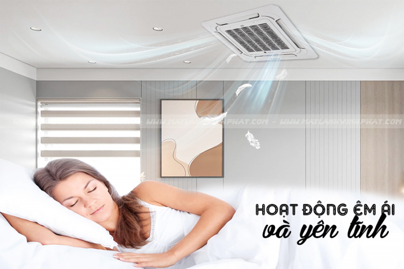  Máy lạnh âm trần cassette có nên lắp cho phòng ngủ không? Ưu điểm là gì?