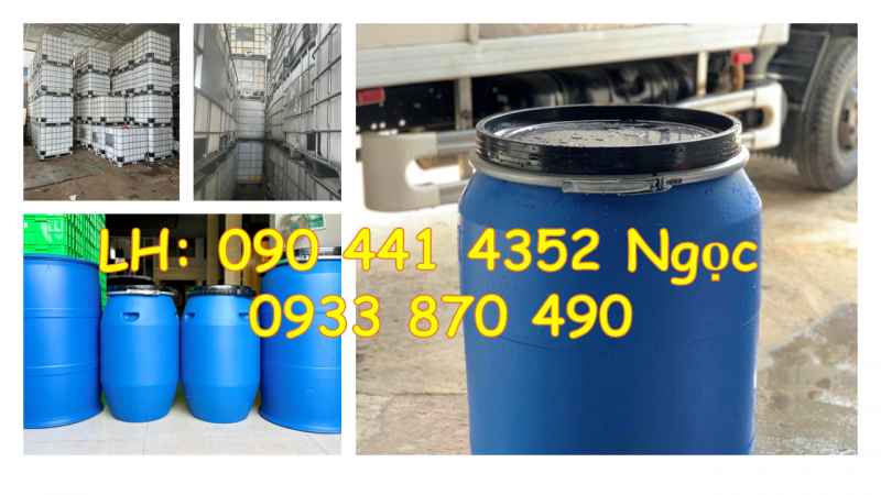 VỎ THÙNG PHUY 60 LÍT ĐỰNG KIỀM, LU NHỰA 120 LÍT ĐỰNG PHÂN BÓN, THỰC PHẨM CHĂN NUÔI