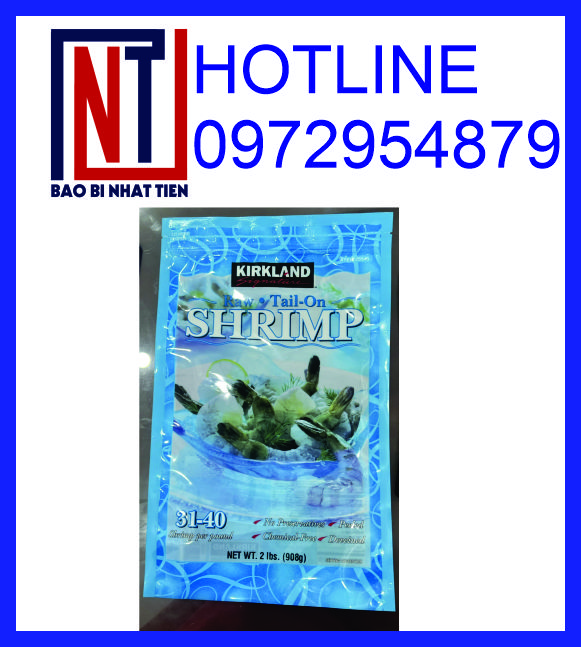 Túi PA/PE đựng thủy sản, in bao bì đựng thủy sản