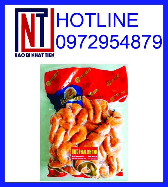 Túi PA/PE đựng thủy sản, in bao bì đựng thủy sản