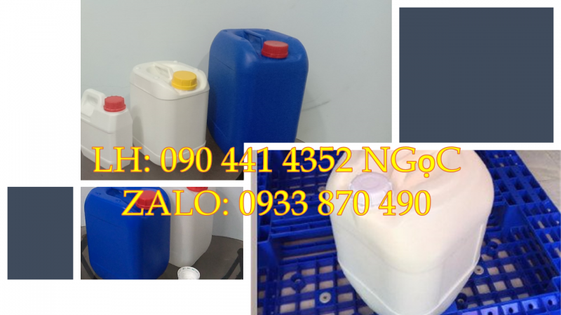 MUA CAN NHỰA 20 LÍT DÀY BAO NHIÊU ĐỰNG ĐƯỢC AXIT: HCL, H2S03, H2S04…