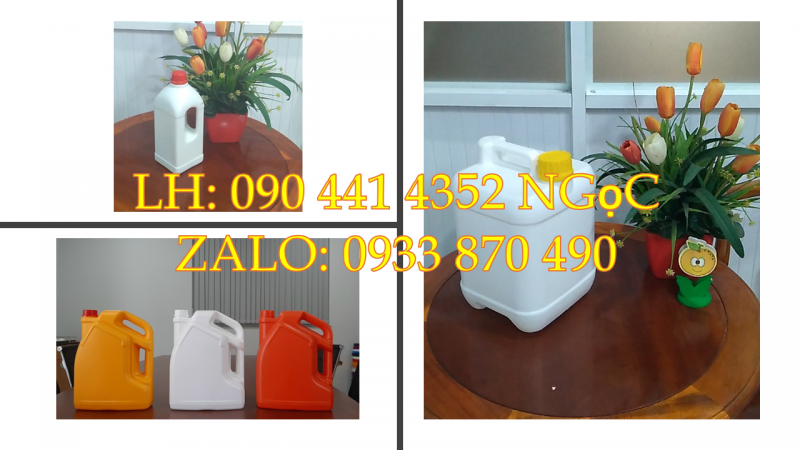 CÔNG TY SX CAN NHỰA 2 LÍT VUÔNG ĐỰNG HÓA CHẤT DÀY, ĐẸP, CHẤT LƯỢNG, GIÁ HỢP LÝ