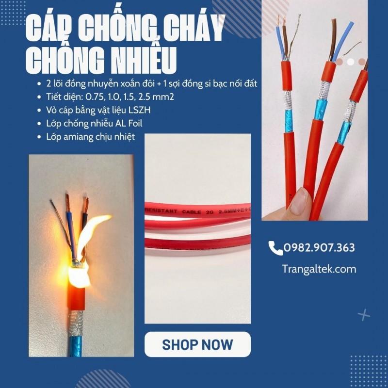 Cáp chống cháy chuyên dụng cho tòa nhà & nhà máy Altek Kabel cung cấp dòng cáp chuyên dụng đáp ứng y