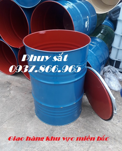 Phuy cũ, phuy sắt, thùng phuy 220l, giá bán lẻ thùng phuy, giá thùng phuy sắt