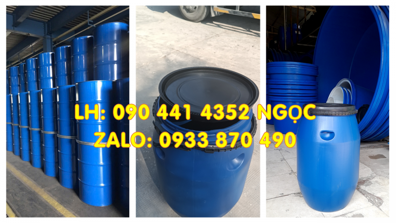 THÙNG PHUY SẮT ĐỰNG MÀU HÓA HỌC, VỎ THÙNG PHUY SẮT 220 LÍT ĐỰNG MỠ 