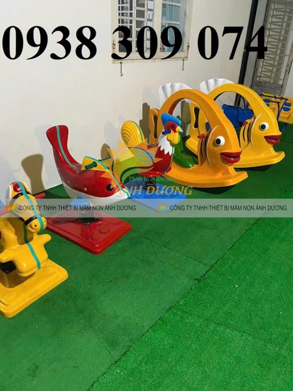 Thú nhún lò xo trẻ em, bập bênh ngoài trời giá rẻ