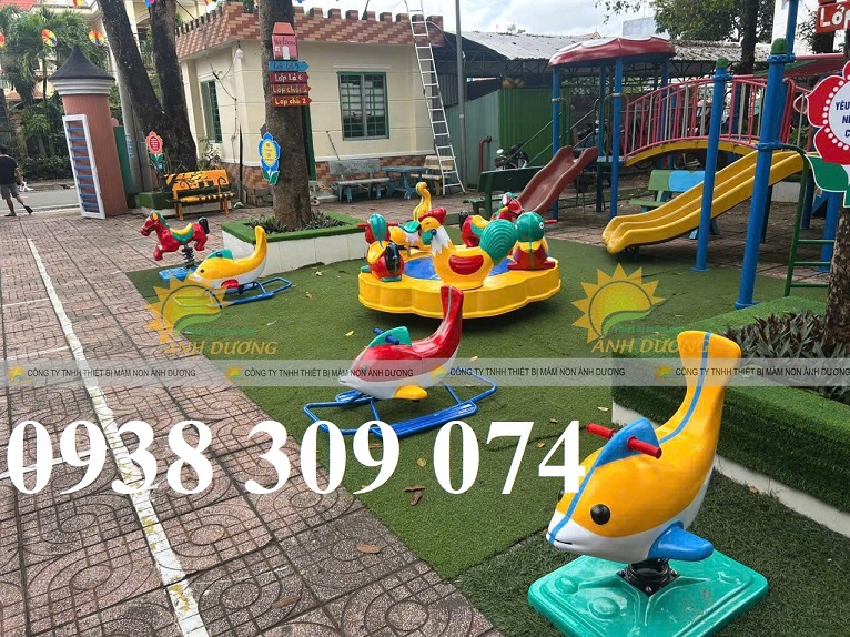 Thú nhún lò xo trẻ em, bập bênh ngoài trời giá rẻ