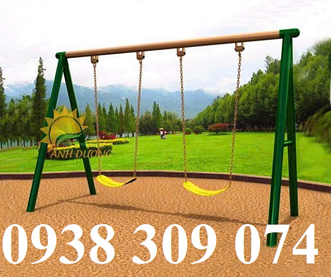 Xích đu sắt mầm non, xích đu trẻ em ngoài trời giá rẻ
