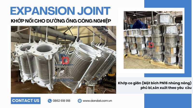 Khớp nối mềm bằng inox/ Khớp nối mềm chống rung/ Khớp chống rung máy bơm
