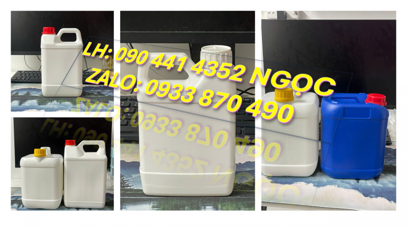 SX CAN NHỰA 5 LÍT ĐỰNG DẦU THỰC VẬT, BÌNH NHỰA 2 LÍT ĐỰNG DẦU GỘI CÓ VÒI ẤN