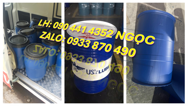 BÁN THÙNG PHUY SẮT 220 LÍT LOẠI MỚI, NẮP KÍN, NẮP HỞ 