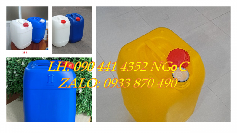 GIẢM GIÁ CAN NHỰA 25 LÍT ĐỰNG HÓA CHẤT, CAN NHỰA HDPE 30 LÍT LOẠI TỐT NHẤT 