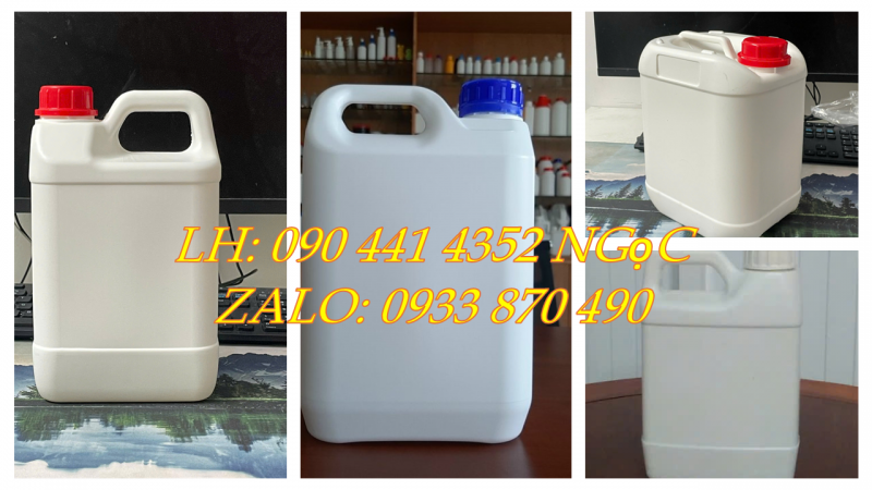 CAN NHỰA 5 LÍT ĐỰNG CHẤT BẢO QUẢN, VỎ CAN NHỰA 2 LÍT ĐỰNG DƯỢC PHẨM 