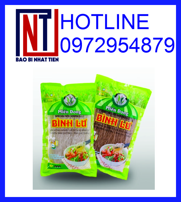 Chuyên sản xuất bao bì đựng miến, in túi đựng miến
