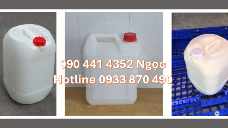 CAN NHỰA 10 LÍT ĐỰNG NHỚT, THÙNG NHỰA VUÔNG 20 LÍT ĐỰNG PHẨM MÀU