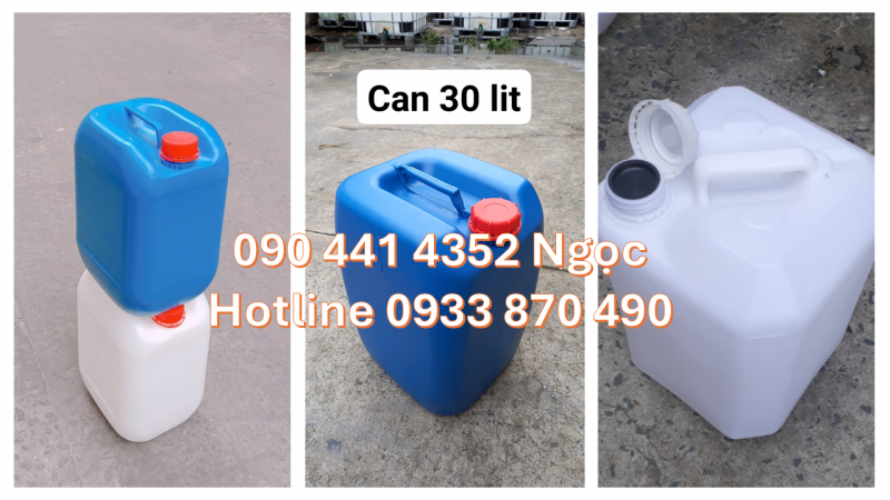 CAN NHỰA 10 LÍT ĐỰNG NHỚT, THÙNG NHỰA VUÔNG 20 LÍT ĐỰNG PHẨM MÀU